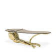 Tabu Polished Brass Coffee Table by KOKET