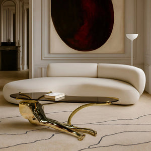 Tabu Polished Brass Coffee Table by KOKET – view 10