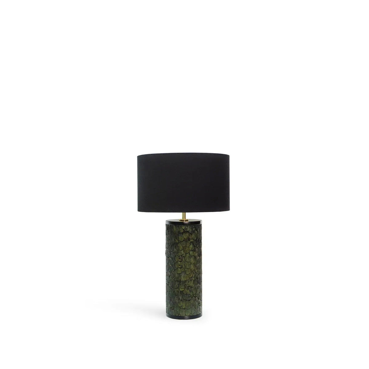 Tailor Peacock Feather Table Lamp by KOKET