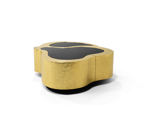 Wave Hammered Brass Center Table by Boca do Lobo – view 3
