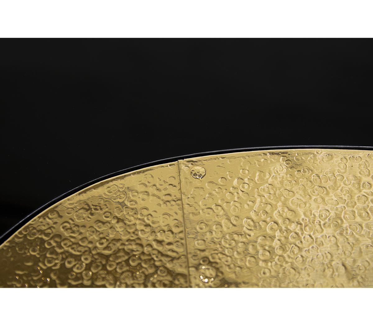 Wave Hammered Brass Center Table by Boca do Lobo – view 6