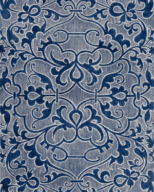 Deco Trellis wallpaper by Natty & Polly, styled in an interior