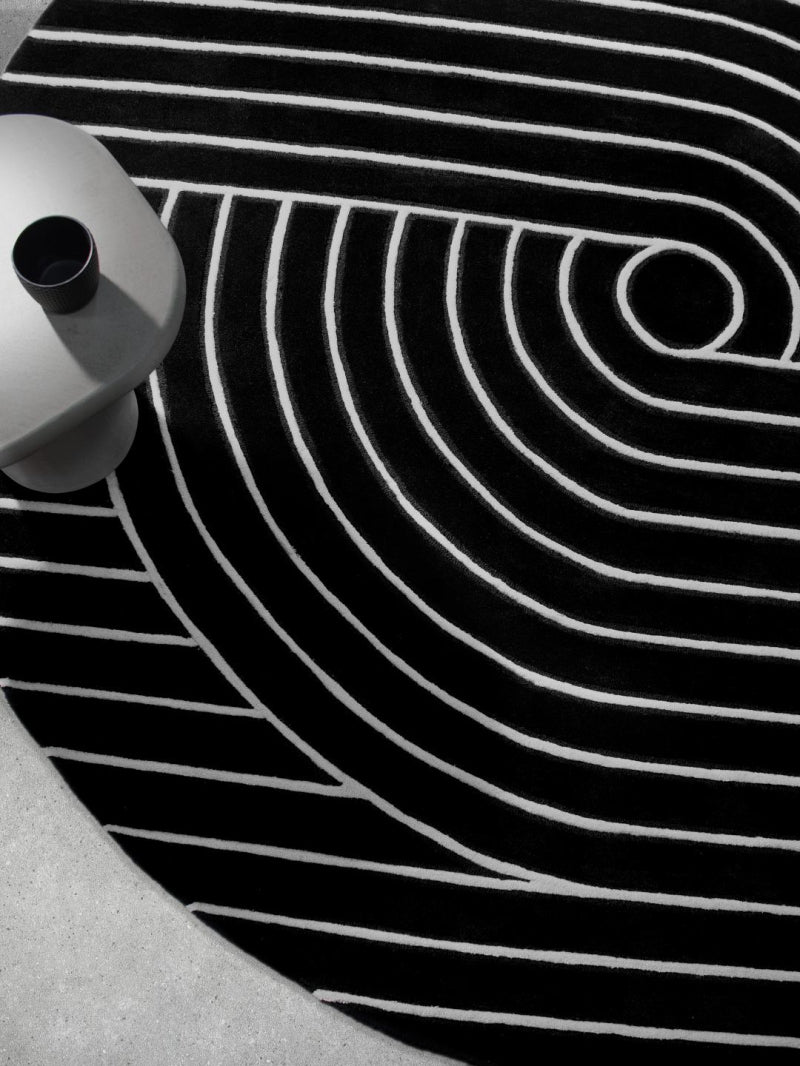 Zeus Rug, Cocolea, Magpie, 250 cm Round,