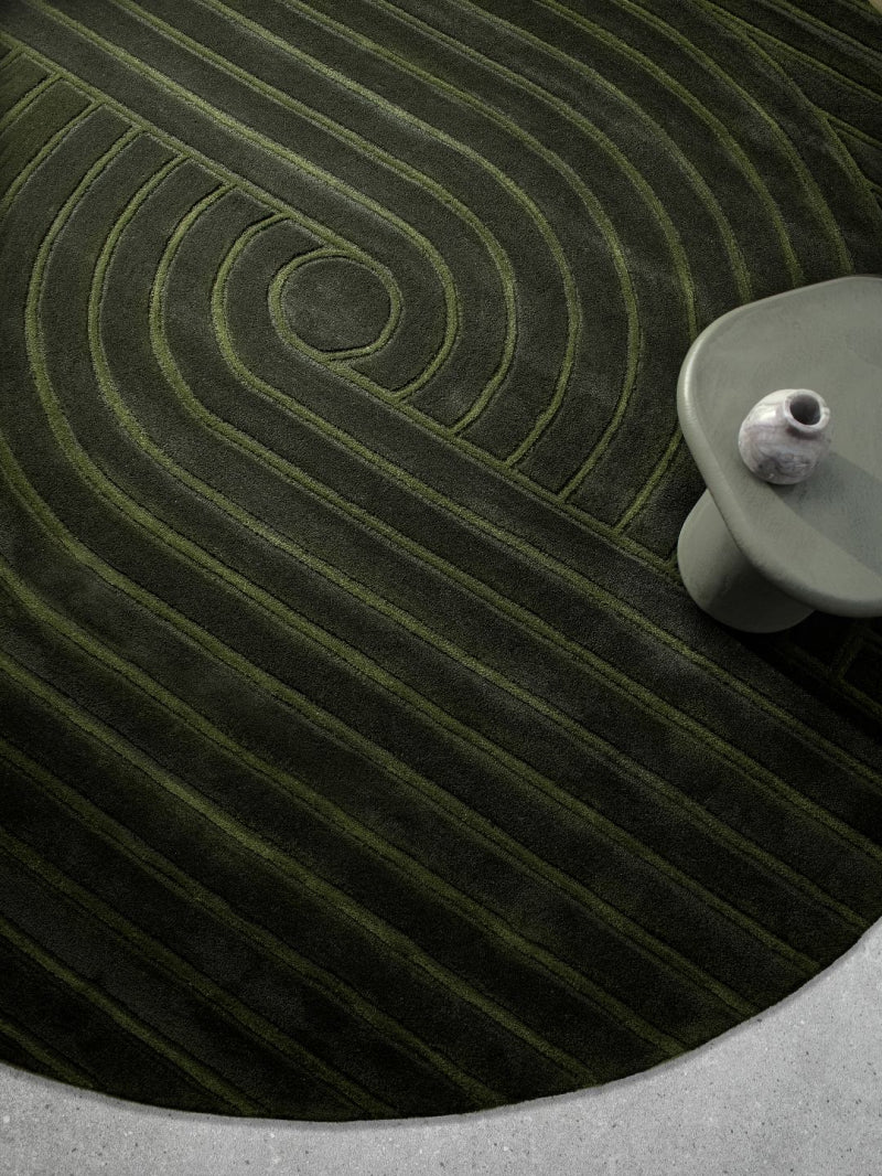 Zeus Rug, Cocolea, Mangrove, 250 cm Round,